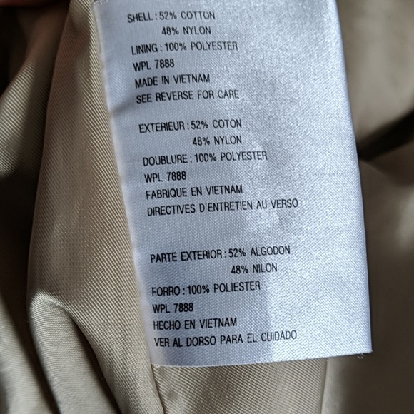 Michael Kors Khaki Trench Coat sz XS - Picture 6 of 7